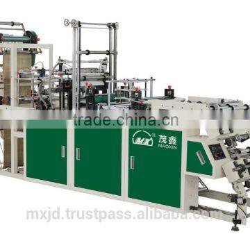 China Hot Sale Automatic Double Layer Point Cut Rolling Bag Making Machine
