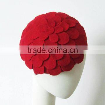 Beautiful girl's felt flower fascinator