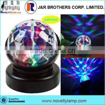 3 inch rotating projection lamp flashing colorful kaleidoscope lamp