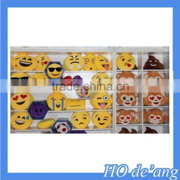 Hogift 13 Styles Soft Emoji Smiley Pollow Yellow Round Cushion Pillow Christmas Present Pillow photo-3