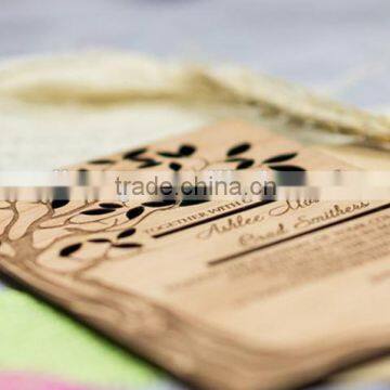Gorgeous & Creative Wood Tree Laser Cut Wedding Invitations photo-3