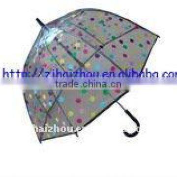 Dome Shape Clear Promotional Umbrella