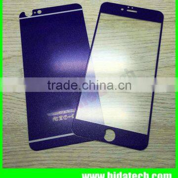 color cell phone diamond tempered glass screen protector for iphone 6 front and back full cover