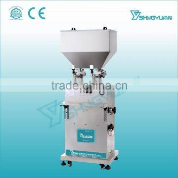 China supplier Guangzhou Shangyu semi automatic pneumatic body lotion filling machine