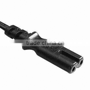 IEC60320 C7 female figure 8 socket with VDE