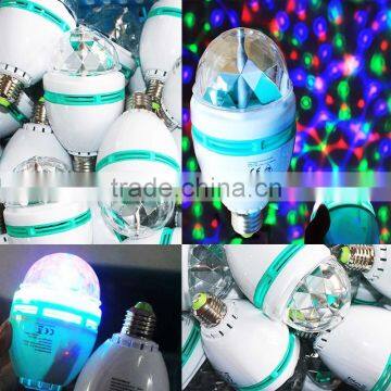 CE Approved Festival Party Mini Laser Magic Colorful Rotating Led Bulb Lamp RGB Led Color Changing Led Light Quality Choice photo-5