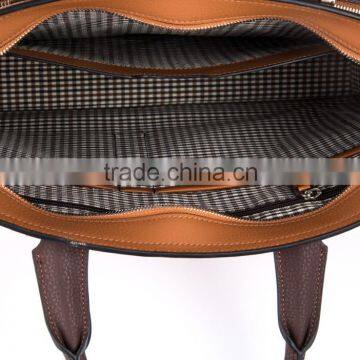 Wholesale Brown Top Quality Men Leather Shoulder Bag Branded Handbag photo-6