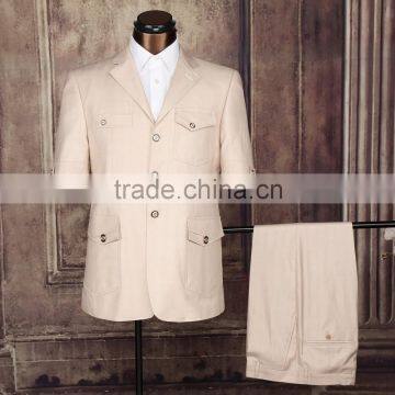 Most popular men short sleeve safari suits design