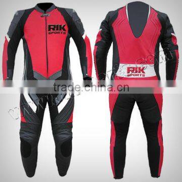 Beautiful Motorbike Real Leather Suit Motorcycle Clothing Leather Racing Suit Best Cowhide Genuine Leather 1.3 to 1.4mm