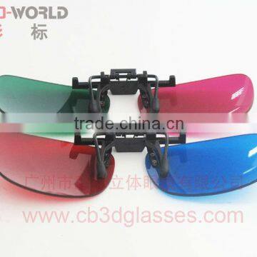 the newest cool design plastic cyan red 3d glasses