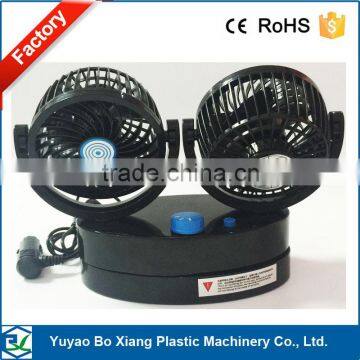 DC 24V car fan with plastic two head roating 360 degree car air cooling fan in high quality