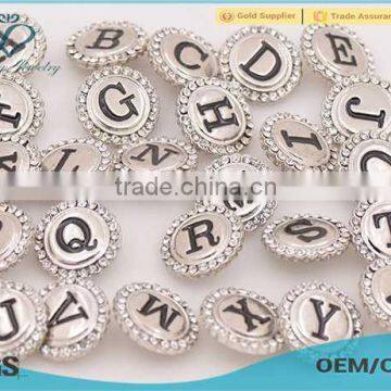 New arrival silver metal stud press buttons,crystal snap button jewelry