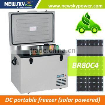 solar powered refrigerator fridge freezer portable BR30C4 mini freezer for car electric freezer box for car