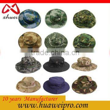 Military Camouflage Bucket Hats Jungle Camo Fisherman Hat with Wide Brim Sun Fishing Bucket Hat Camping Hunting Caps