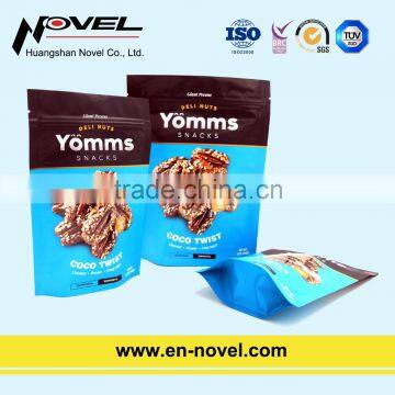 Plastic Nuts Bag Stand Up Pouch with Zipper for Nuts Packaging