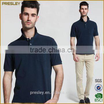 2016 Wholesale Cotton Pique Custom Embroidered Dry Fit Polo Shirt For Men