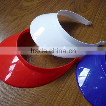 Promotional cheap and useful Plastic sun visor hat