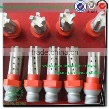 diamond finger joint bit for router for mabrle and granite drilling