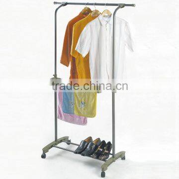 modern removable metal coat rack stand with wheels