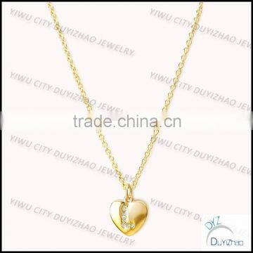 women fashion letter L pendant jewelry fashion gold pendant necklace