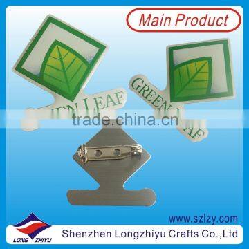 Stamping metal +printed+ painted badge