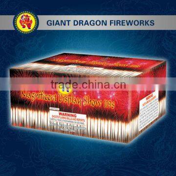 magnificent display fireworks show 119 shots 1.4g un0336 fireworks