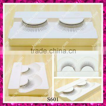 Fashion designed silk false eyelash PBT korean synthetic hair fake eyelashes