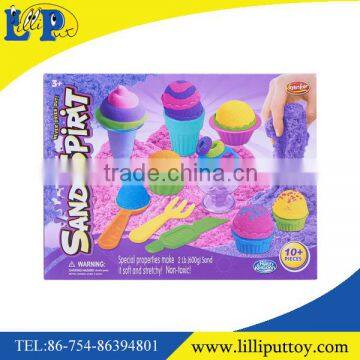 Educational magic sand play toys with tool for kids