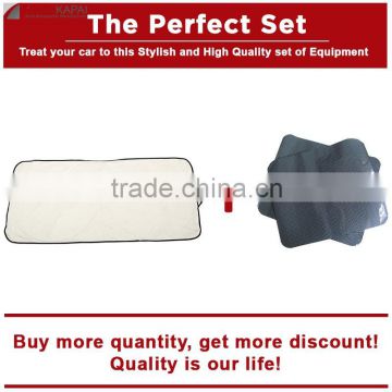 The Perfect Set Front Windshield Sunshade+Car Static Cling Sunshade