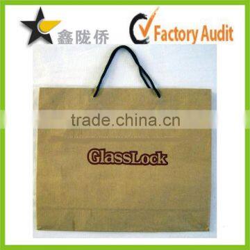 2015 High Quality OEM Washable Paper Bag,kraft Paper Bag