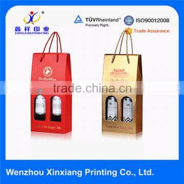 Cardboard Wisky Wine Packaging Box Bag