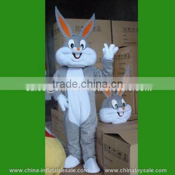 Custom made mascot costumes for adults , rabbit plush costume rabbit with competitive price