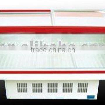 island freezer with front view glass , better promotion for your products