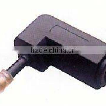 Optic fiber right angle/L-sharp mini male to toslink female adapter