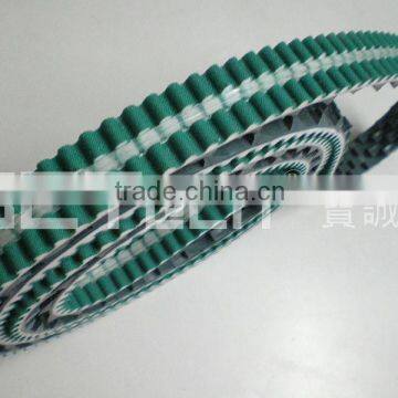 PU timing belt with guide belt - transparent