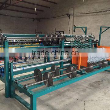 2 worms fully automatic chain link weaving machine with compact roll