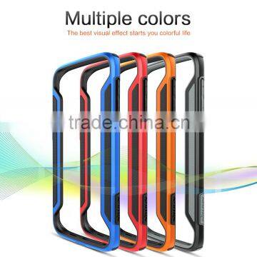 Phone Spare Parts Waterproof TPU Case Metal Frame PC Back Cover Case For Samsung Galaxy S6 Edge