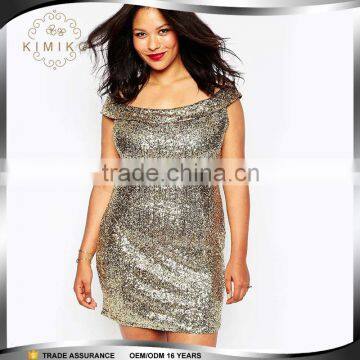 Appparel Sequin 3XL Plus Size Evening Dress Fat Women