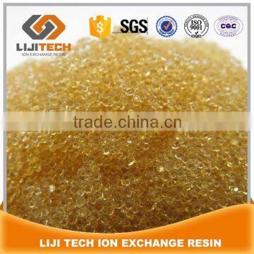 LIJI 001x3 gel cation exchange resin for antibiotics extraction