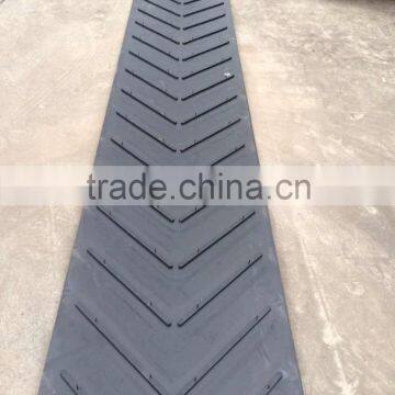 Nylon rubber conveyor belt,rubber conveyor band chevron V conveyor belt belt, pattern conveyor belt