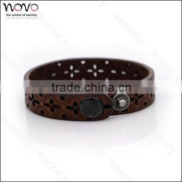 Bulk wholesale fashion handmade leather bracelet