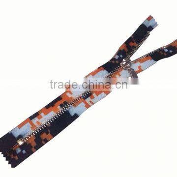 5# Custom Size Printing Design Auto Lock Close End Zipper for Man's Coat