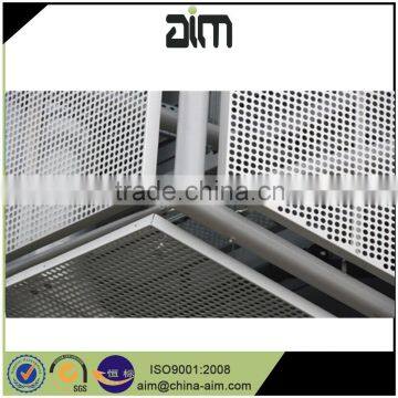 Aluminum perforated metal panels sun screen as facade