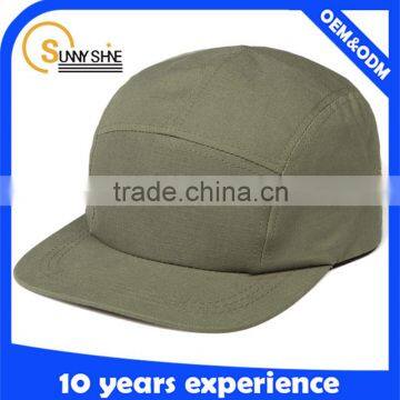 high quality blank 5 panel camo cap and hat wholesale