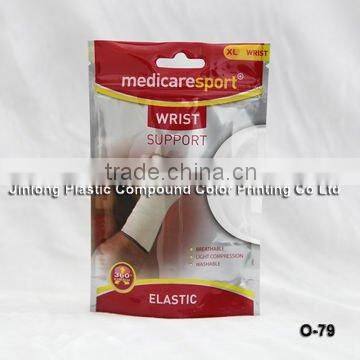 plastic medical bag with euro hole