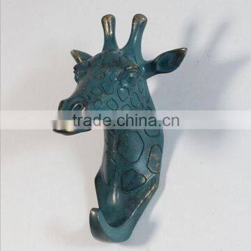 Polyresin hooks handmade deer head for wall decoration