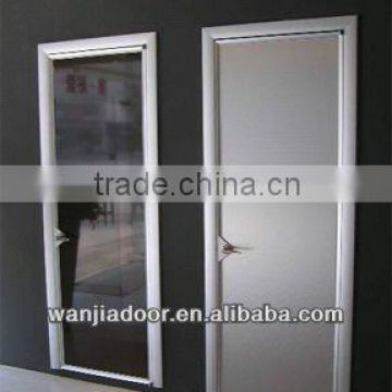 Wanjia good pvc profile interior glass french doors