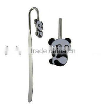 Metal lovely panda bookmark custom animal bookmark