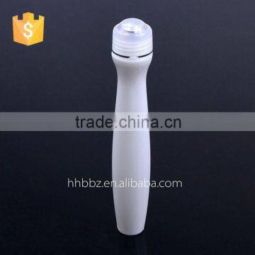15ml colorful cosmetic serum plastic roller ball bottles with silver line on cap