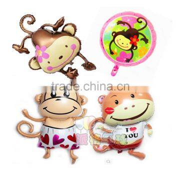 Party Decoration Children Toys Animal Globos Lovely Monkey Foil Balloon